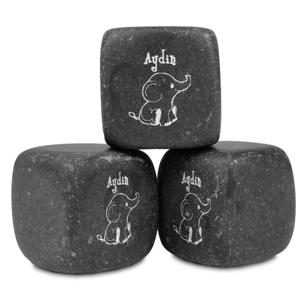 Custom Safari Whiskey Stone Set - Set of 3 (Personalized)