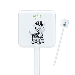 Safari Square Plastic Stir Sticks (Personalized)