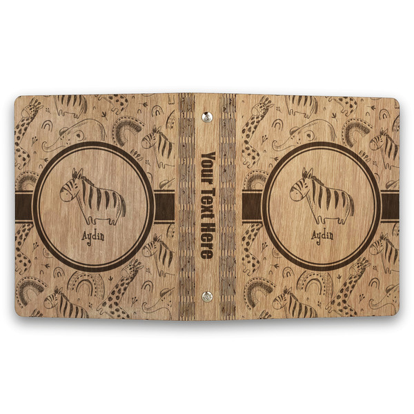 Safari Wood 3-Ring Binders - 1" Half-Letter - Approval