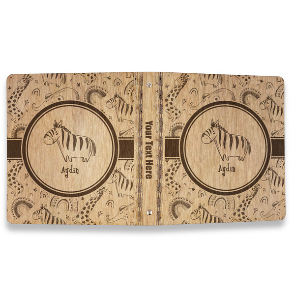 Safari Wood 3-Ring Binders - 1" Letter - Approval