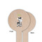 Safari Wooden 6" Food Pick - Round - Single Sided - Front & Back
