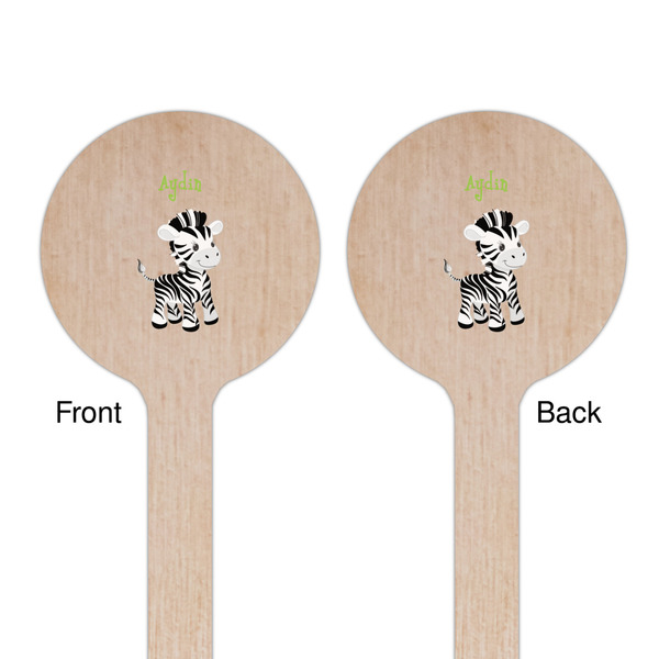 Safari Wooden 7.5" Stir Stick - Round - Double Sided - Front & Back