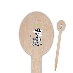 Safari Oval Wooden Food Picks (Personalized)