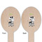 Safari Wooden Food Pick - Oval - Double Sided - Front & Back