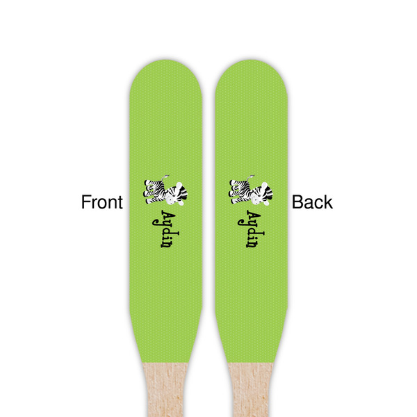 Safari Wooden Food Pick - Paddle - Double Sided - Front & Back