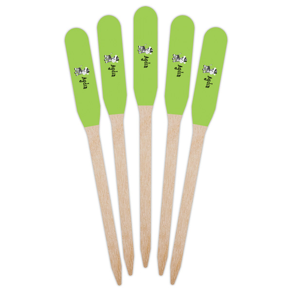 Safari Wooden Food Pick - Paddle - Fan View