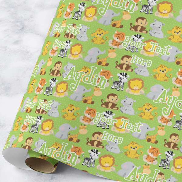 Custom Safari Wrapping Paper Roll - Large - Matte (Personalized)