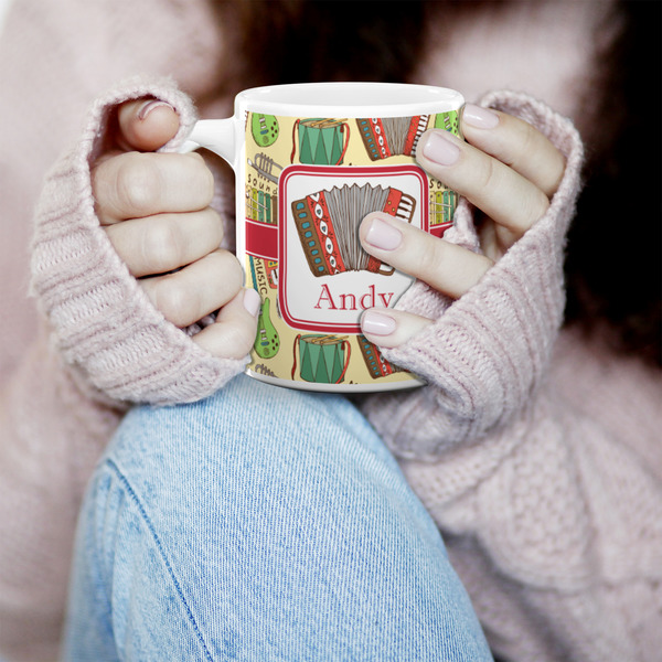 Vintage Musical Instruments 11oz Coffee Mug - LIFESTYLE