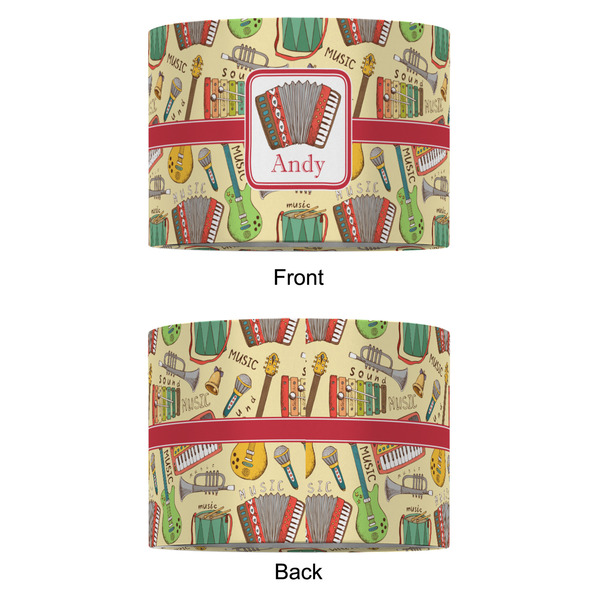 Vintage Musical Instruments 12" Drum Lampshade - APPROVAL (Fabric)