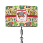 Vintage Musical Instruments 12" Drum Lamp Shade - Fabric (Personalized)