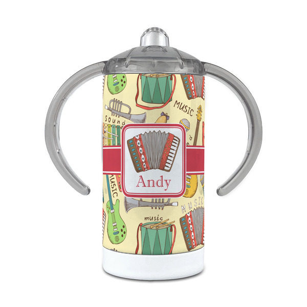 Custom Vintage Musical Instruments 12 oz Stainless Steel Sippy Cup (Personalized)