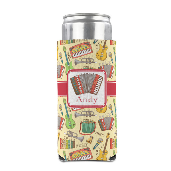 Vintage Musical Instruments 12oz Tall Can Sleeve - FRONT (on can)