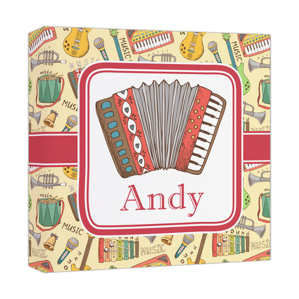 Custom Vintage Musical Instruments Canvas Print - 12x12 (Personalized)
