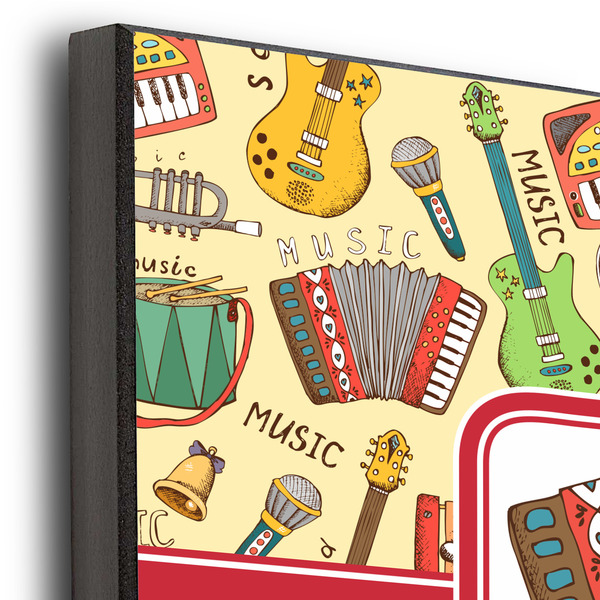 Vintage Musical Instruments 12x12 Wood Print - Closeup