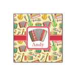 Vintage Musical Instruments Wood Print - 12x12 (Personalized)