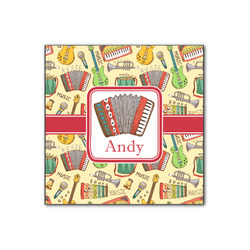 Vintage Musical Instruments Wood Print - 12x12 (Personalized)