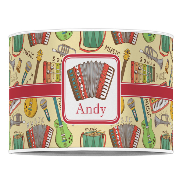 Vintage Musical Instruments 16" Drum Lampshade - FRONT (Poly Film)
