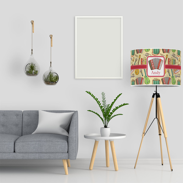 Vintage Musical Instruments 16" Drum Lampshade - LIFESTYLE