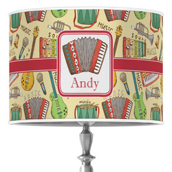 Vintage Musical Instruments Drum Lamp Shade (Personalized)