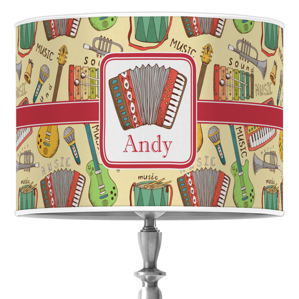 Custom Vintage Musical Instruments 16" Drum Lamp Shade - Poly-film (Personalized)