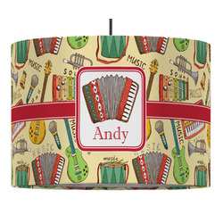 Vintage Musical Instruments Drum Pendant Lamp (Personalized)