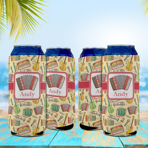 Vintage Musical Instruments 16oz Can Sleeve - Set of 4 - LIFESTYLE