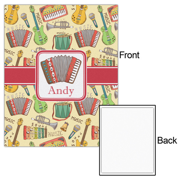 Vintage Musical Instruments 16x20 - Matte Poster - Front & Back