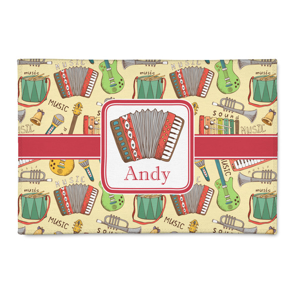 Custom Vintage Musical Instruments 2' x 3' Indoor Area Rug (Personalized)