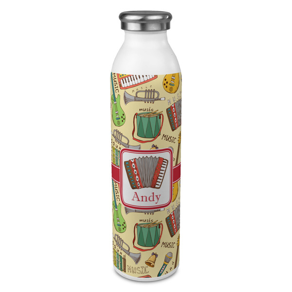 Custom Vintage Musical Instruments 20oz Stainless Steel Water Bottle - Full Print (Personalized)