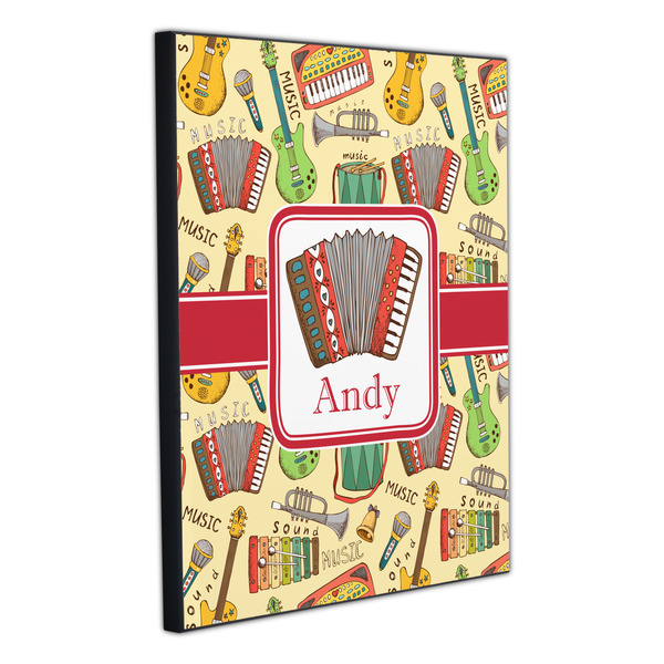 Vintage Musical Instruments 20x24 Wood Print - Angle View