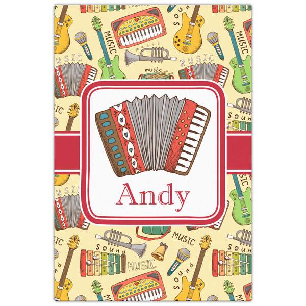 Vintage Musical Instruments 20x30 - Canvas Print - Front View