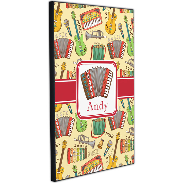 Vintage Musical Instruments 20x30 Wood Print - Angle View