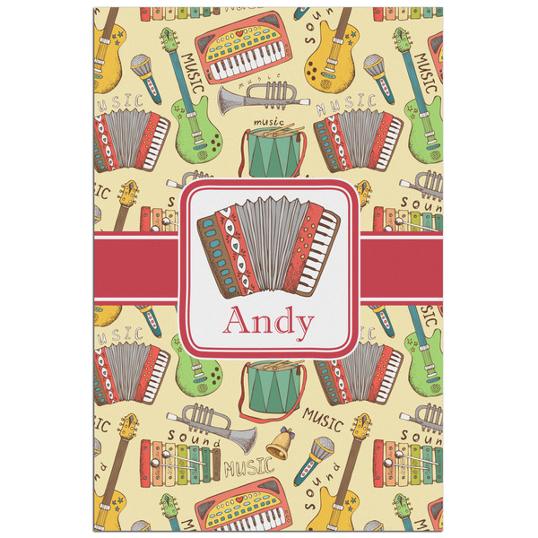 Custom Vintage Musical Instruments Poster - Matte - 24x36 (Personalized)