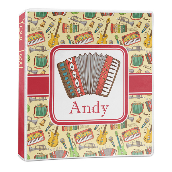 Custom Vintage Musical Instruments 3-Ring Binder - 1 inch (Personalized)
