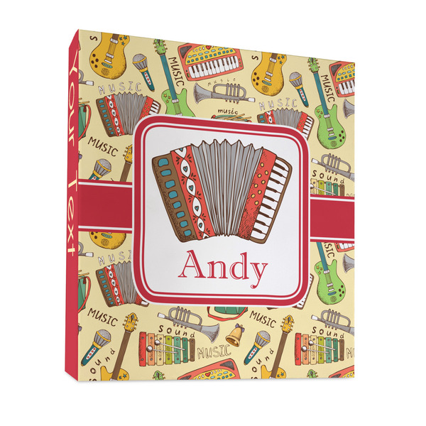 Vintage Musical Instruments 3 Ring Binders - Full Wrap - 1" - FRONT