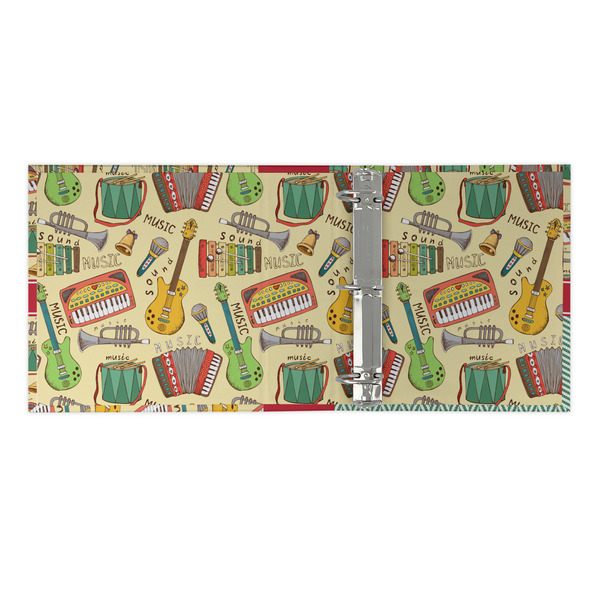 Vintage Musical Instruments 3 Ring Binders - Full Wrap - 2" - OPEN INSIDE