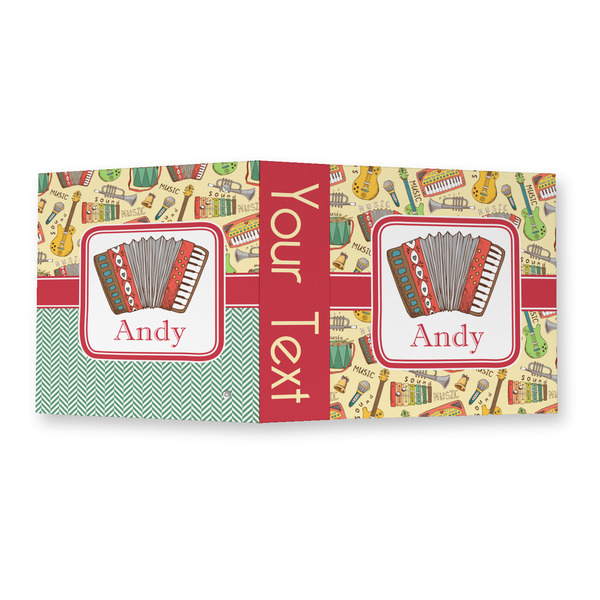 Vintage Musical Instruments 3 Ring Binders - Full Wrap - 2" - OPEN OUTSIDE