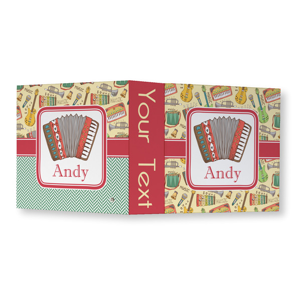 Vintage Musical Instruments 3 Ring Binders - Full Wrap - 3" - OPEN OUTSIDE