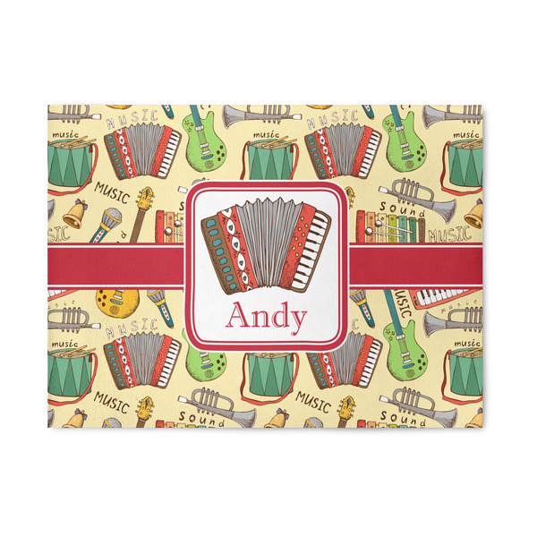 Custom Vintage Musical Instruments Area Rug (Personalized)