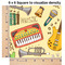 Vintage Musical Instruments 6x6 Swatch of Fabric
