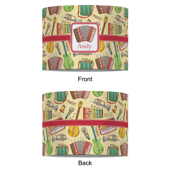 Vintage Musical Instruments 8" Drum Lampshade - APPROVAL (Fabric)