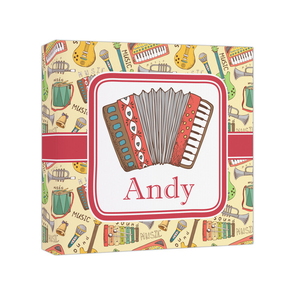 Custom Vintage Musical Instruments Canvas Print - 8x8 (Personalized)
