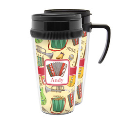 Vintage Musical Instruments Acrylic Travel Mug (Personalized)