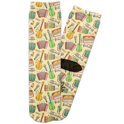 Vintage Musical Instruments Adult Crew Socks (Personalized)