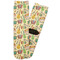 Vintage Musical Instruments Adult Crew Socks - Single Pair - Front and Back