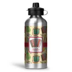 Vintage Musical Instruments Water Bottles - 20 oz - Aluminum (Personalized)