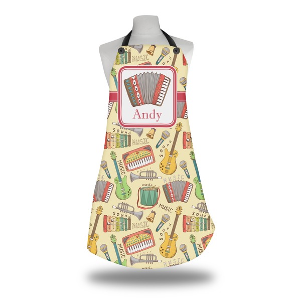 Custom Vintage Musical Instruments Apron w/ Name or Text