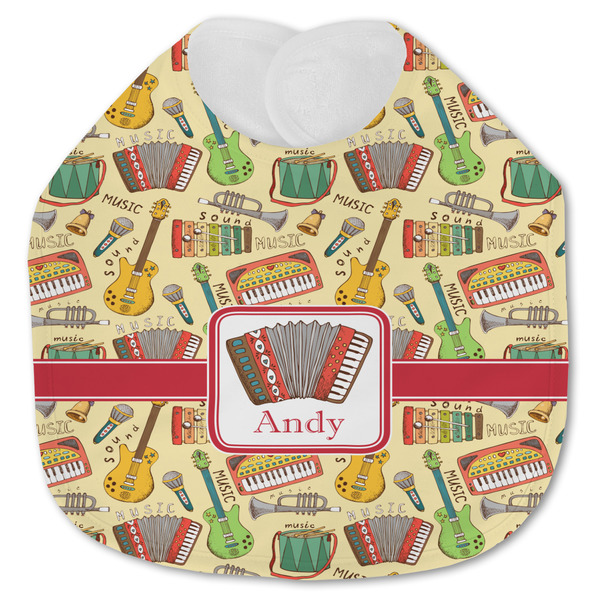 Vintage Musical Instruments Baby Bib - AFT closed