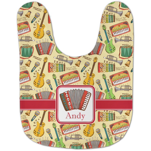 Vintage Musical Instruments Baby Bib - AFT flat