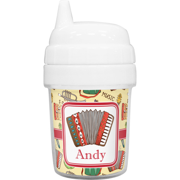 Custom Vintage Musical Instruments Baby Sippy Cup (Personalized)